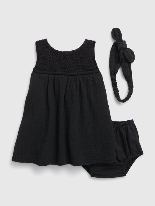 Baby Crochet Dress Set