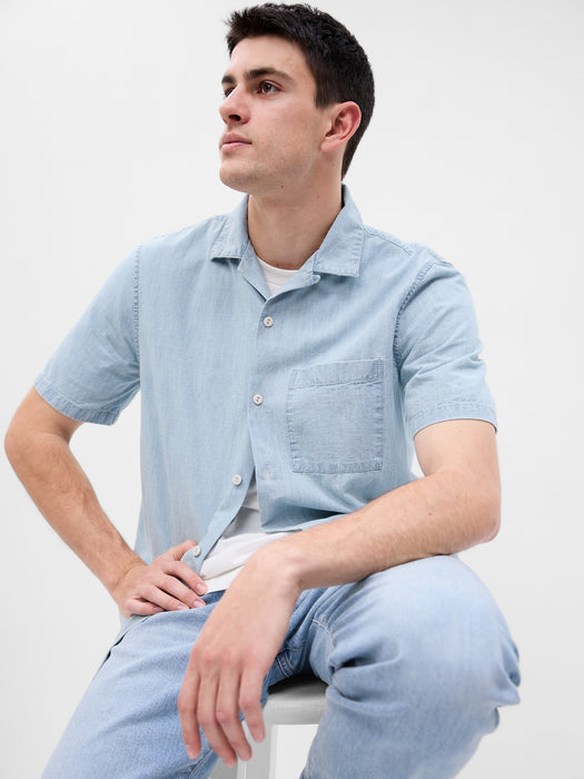 Chambray Vacay Shirt with Washwell