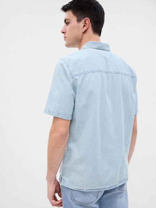 Chambray Vacay Shirt with Washwell