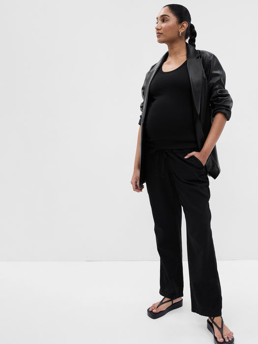 Maternity Full Panel Twill Pants