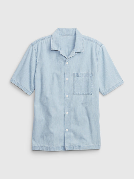 Chambray Vacay Shirt with Washwell