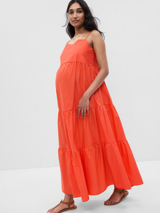 Maternity Tiered Maxi Dress