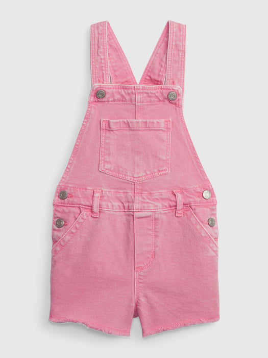 Toddler Denim Shortalls with Washwell