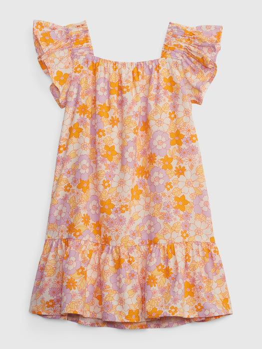 Toddler Crinkle Gauze Floral Dress