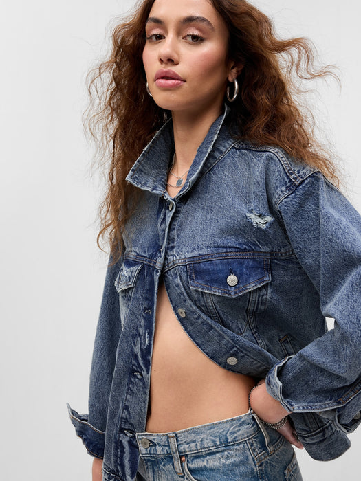 PROJECT GAP Oversized Icon Denim Jacket