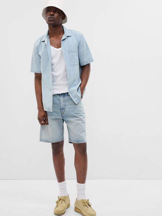 '90s Loose Denim Shorts with Washwell