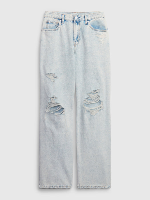 PROJECT GAP Low Rise Baggy Jeans with Washwell