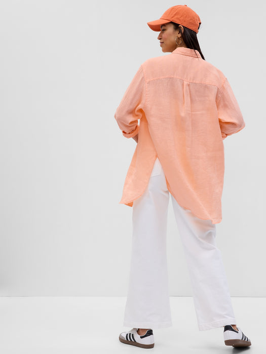 Linen Weekend Tunic Shirt