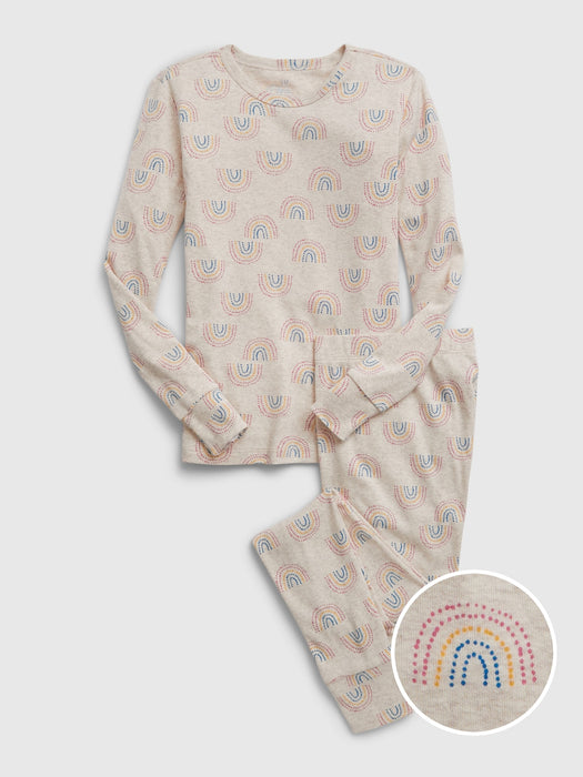 Kids 100% Organic Cotton Rainbow PJ Set