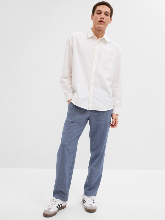 Linen-Cotton Pants