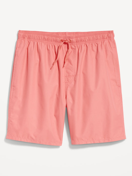 Solid Swim Trunks -- 7-inch inseam