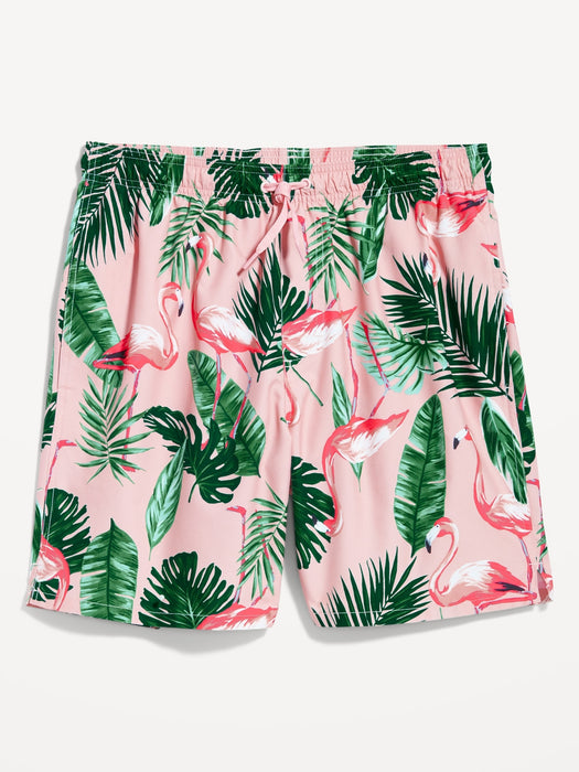 Printed Swim Trunks -- 7-inch inseam