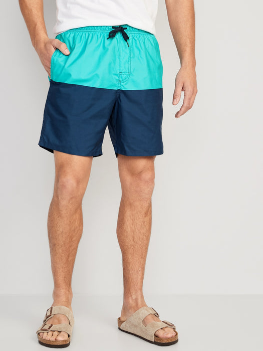 Printed Swim Trunks --7-inch inseam