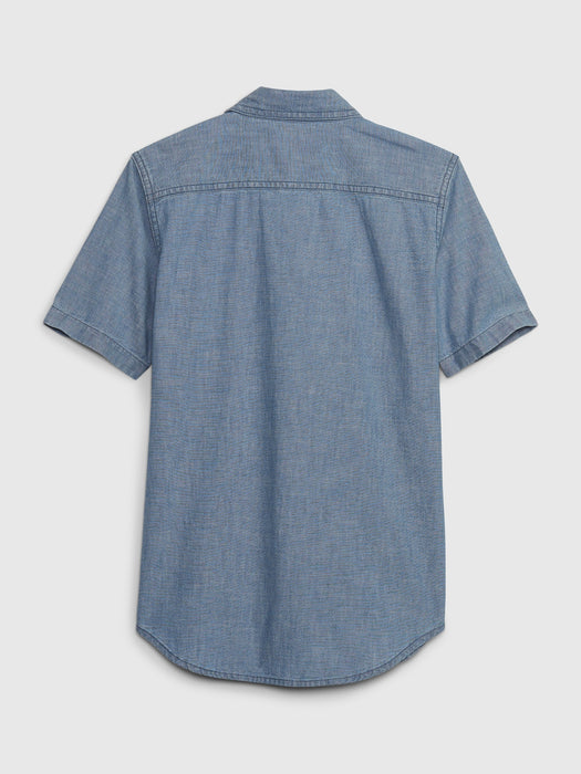 Kids Chambray Shirt with Washwell