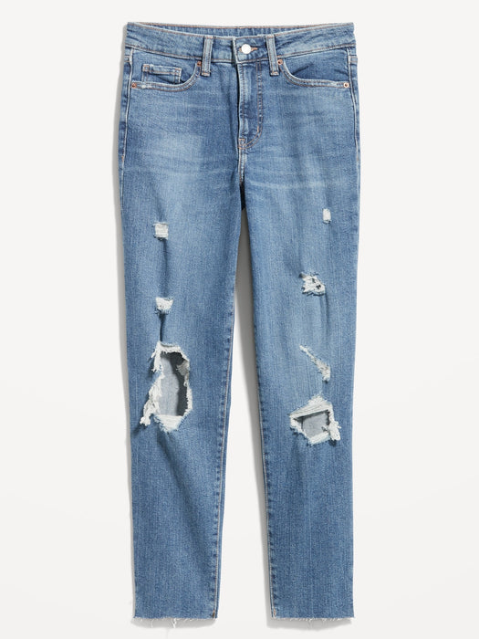 High-Waisted OG Straight Ankle Jeans