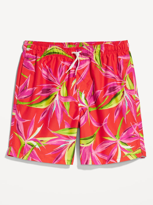 Printed Swim Trunks --7-inch inseam