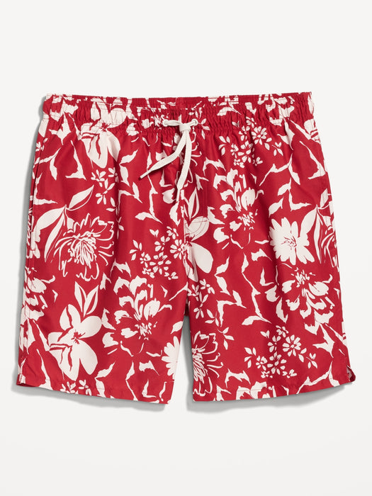 Printed Swim Trunks --7-inch inseam