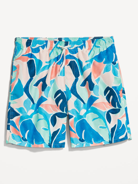 Printed Swim Trunks --7-inch inseam