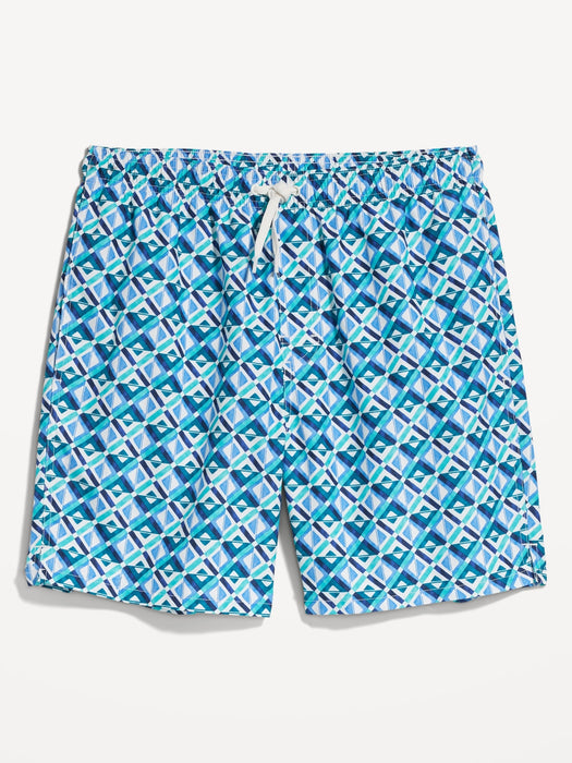 Printed Swim Trunks --7-inch inseam