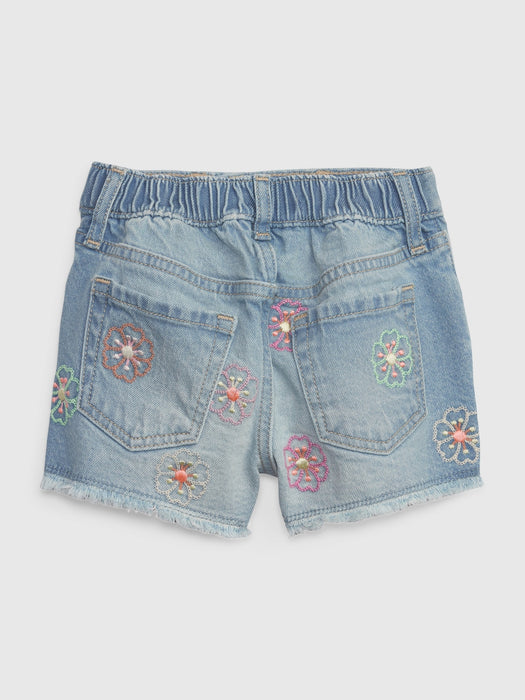 Toddler Embroidered Stride Shorts with Washwell