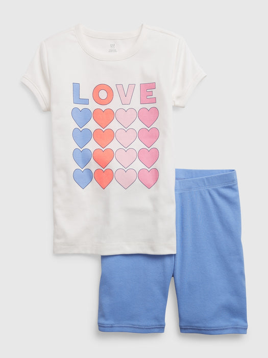 Kids 100% Organic Cotton PJ Shorts Set