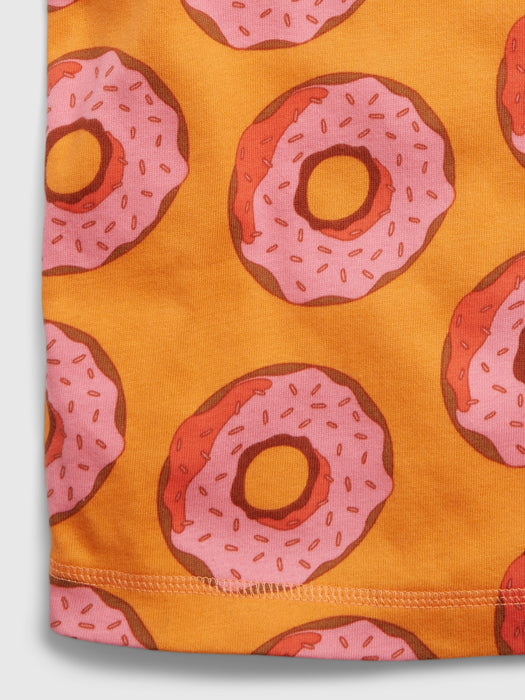 Kids 100% Organic Cotton Donut PJ Shorts Set