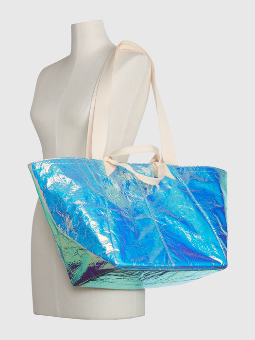 Rainbow Metallic Tote Bag