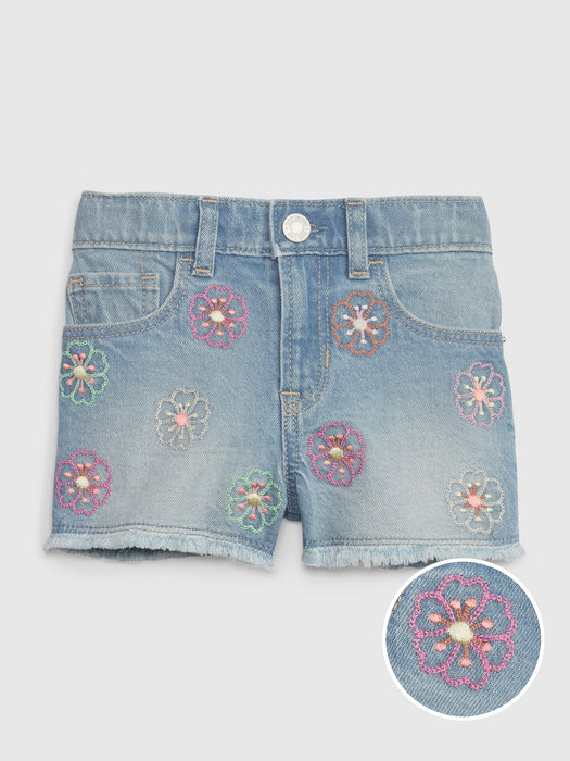 Toddler Embroidered Stride Shorts with Washwell