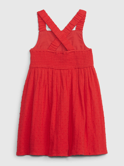 Toddler Crinkle Gauze Criss-Cross Dress