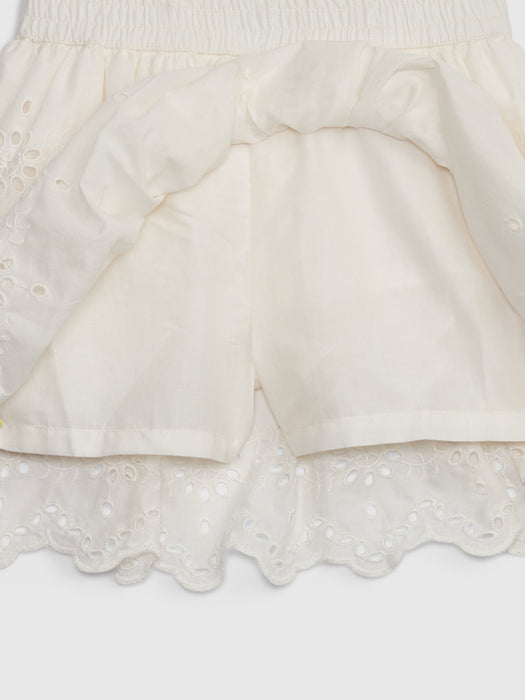 Toddler Eyelet Tiered Skirt