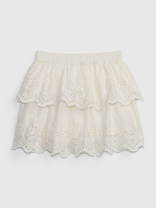 Toddler Eyelet Tiered Skirt