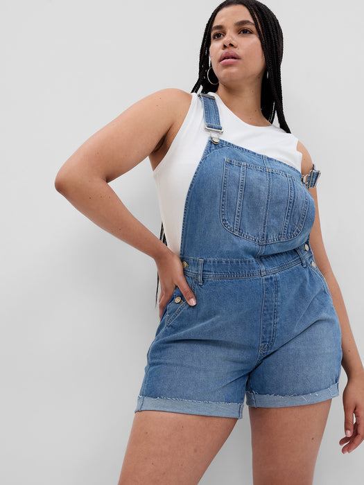 Denim Shortalls with Washwell