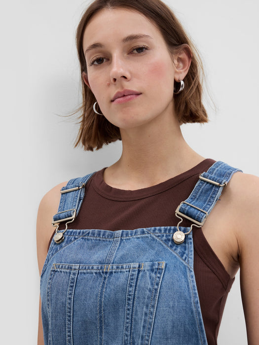 Denim Shortalls with Washwell