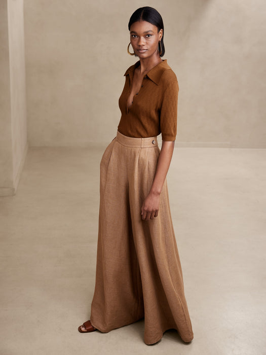 Aria Sweater Polo Top