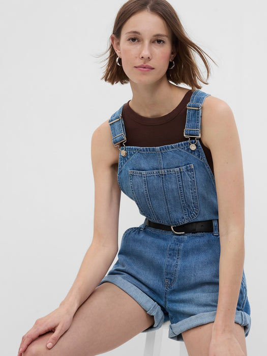 Denim Shortalls with Washwell