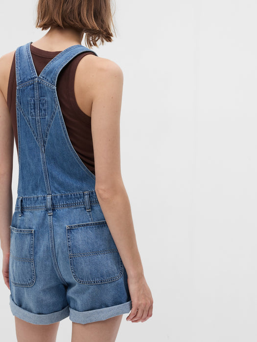 Denim Shortalls with Washwell