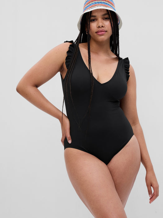 Recycled Ruffle One-Piece Swimsuit