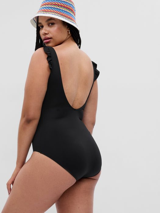 Recycled Ruffle One-Piece Swimsuit