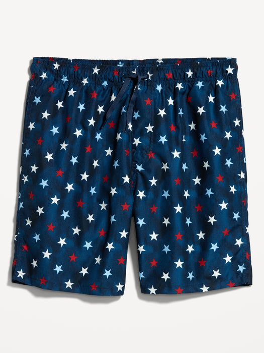 Printed Swim Trunks -- 7-inch inseam