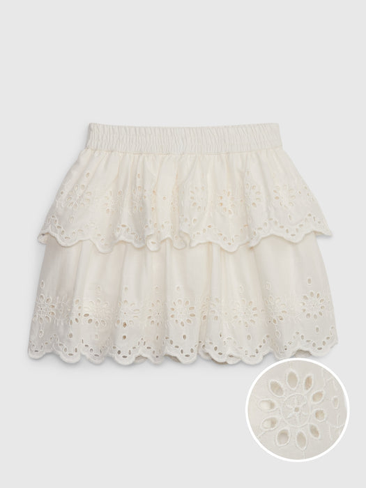 Toddler Eyelet Tiered Skirt