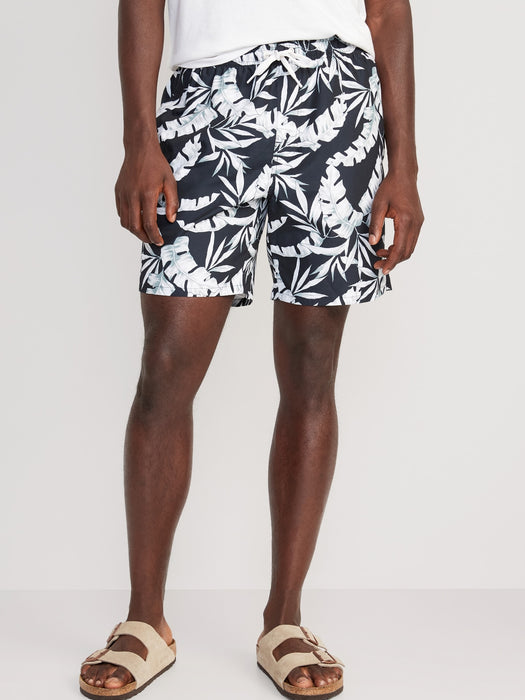 Printed Swim Trunks --7-inch inseam