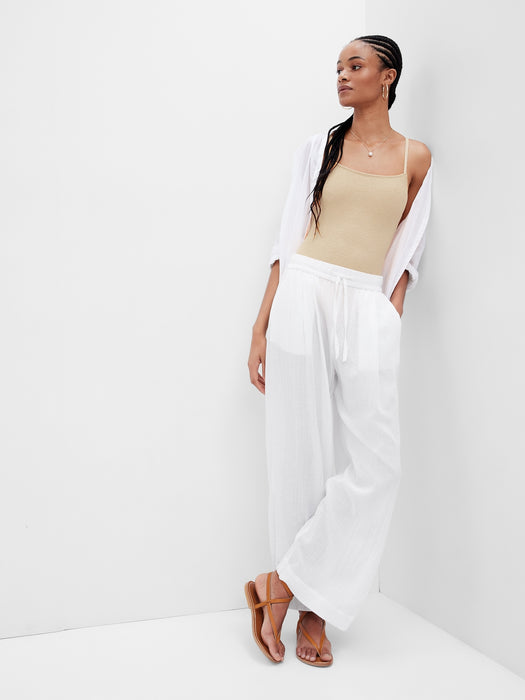 Airy Wide-Leg Pants