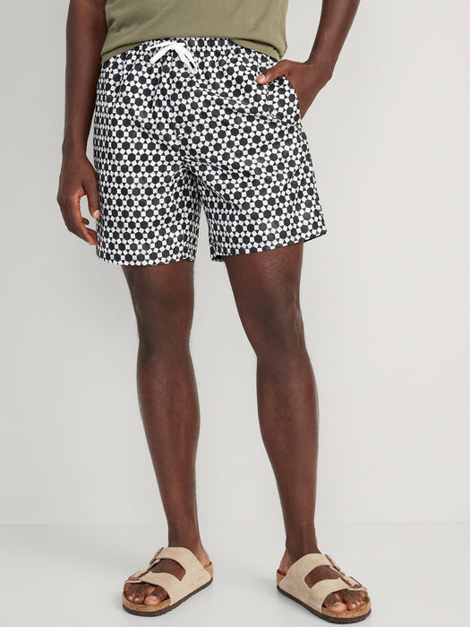 Printed Swim Trunks --7-inch inseam