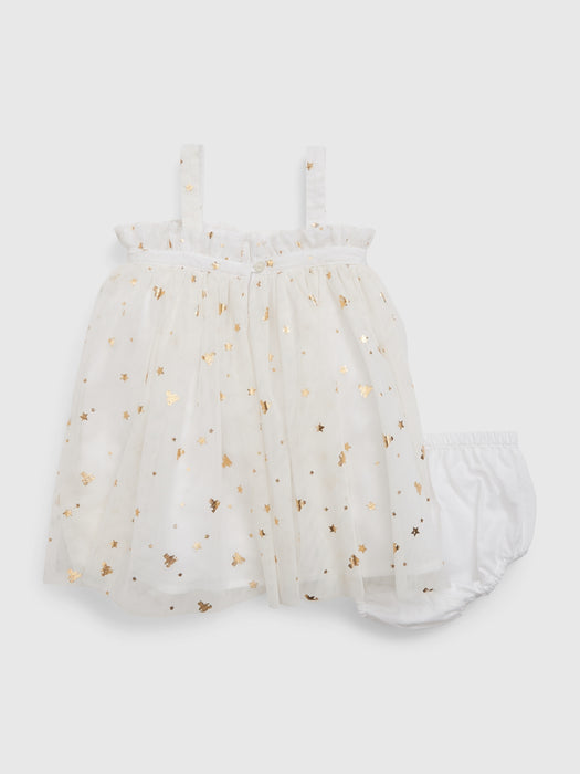 Baby Metallic Brannan Bear Tulle Dress Set