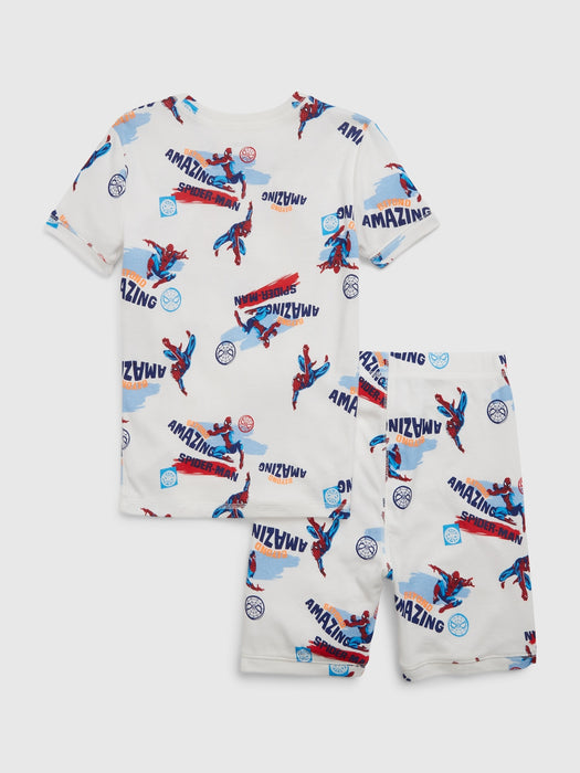 GapKids &#124 Marvel 100% Organic Cotton Spider-Man PJ Shorts Set