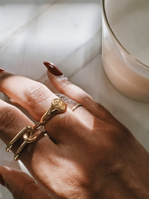 Gold Double Knot Ring