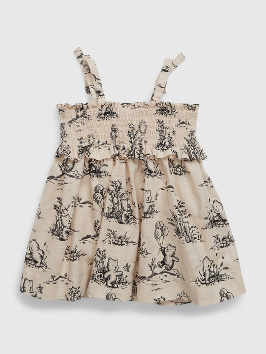 Baby Linen-Cotton Brannan Bear Dress Set