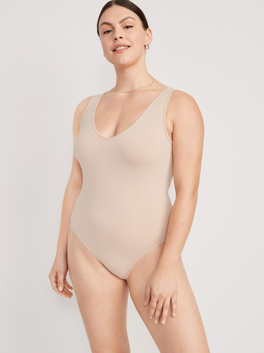 Seamless Base-Layer Tank Top Bodysuit