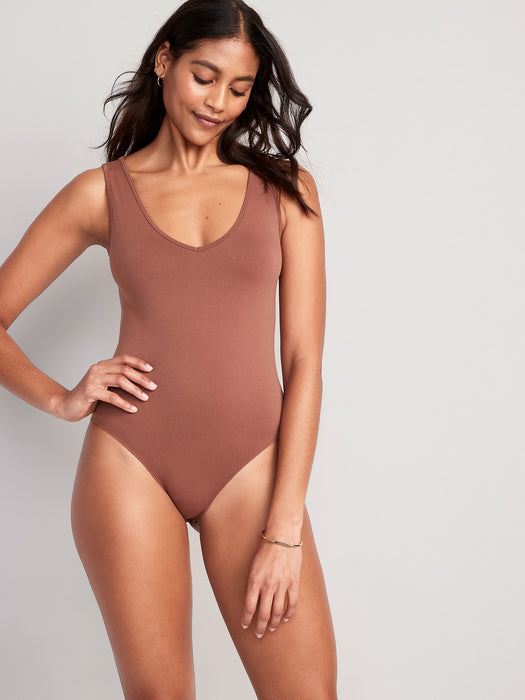 Seamless Base-Layer Tank Top Bodysuit