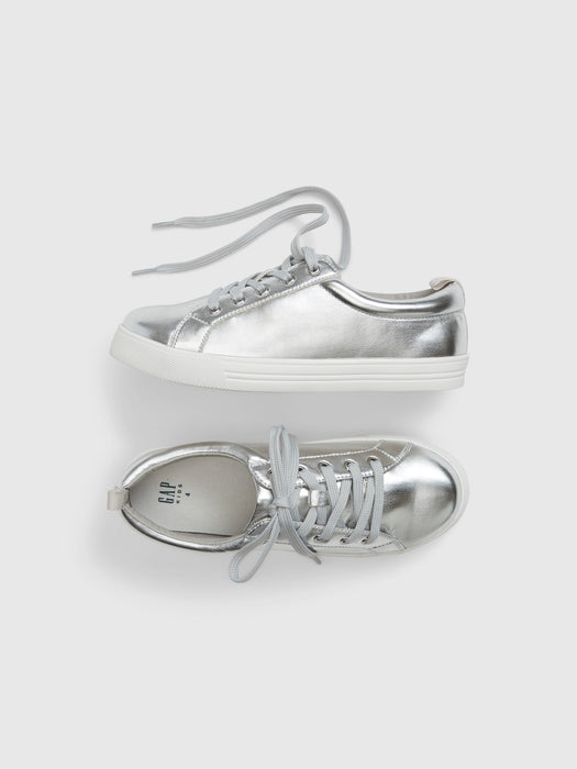 Kids Metallic Sneakers